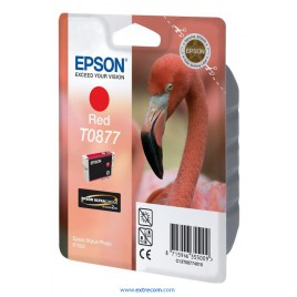 Epson T0877 rojo original