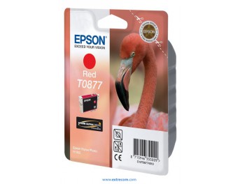 Epson T0877 rojo original