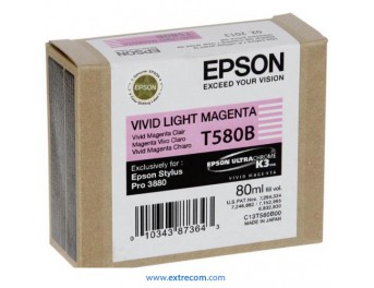 Epson T580B magenta vivo claro original