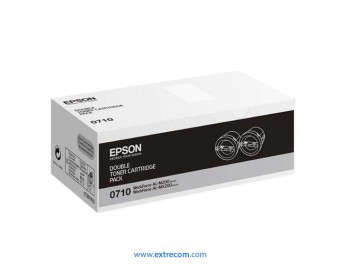 Epson 0710 negro original pack 2 unidades