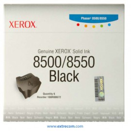 Xerox 8500/8550 negro solido original - pack 6