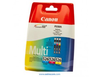 Canon CLI-526 pack 3 colores original