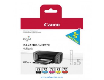 Canon PGI-72 pack 5 unidades (BM/C/M/Y/R) original