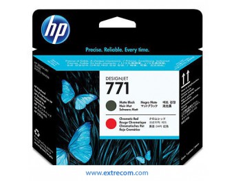 HP 771 cabezal negro mate / rojo cromático original