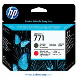 HP 771 cabezal negro mate / rojo cromático original