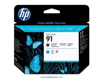 HP 91 cabezal negro mate / cian original