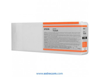 Epson T636a naranja original