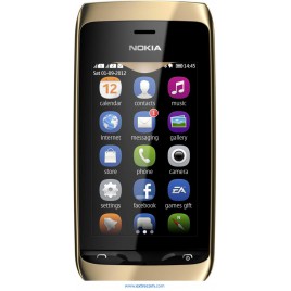 Nokia Asha 308 Dual Black gold