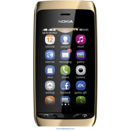 Nokia Asha 308 Dual Black gold