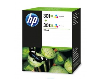 HP 301 XL pack 2 unidades color original