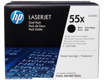HP 55X pack 2 negro original