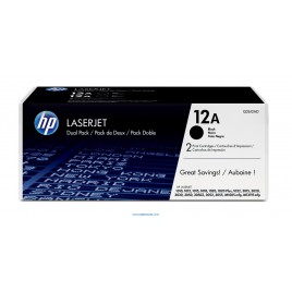 HP 12D pack 2 negro original