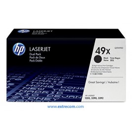 HP 49X pack 2 negro original