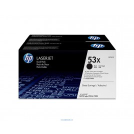 HP 53XD pack 2 negro original