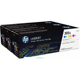 Hp 305A pack de tres colores