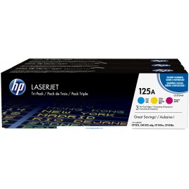 Hp 125A pack de tres colores