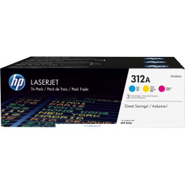 Hp 312A pack de tres colores