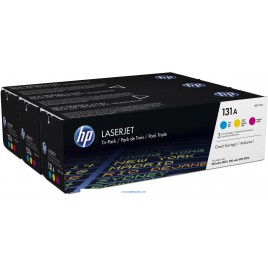 HP 131A pack 3 colores original