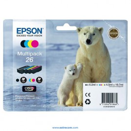 Epson 26 pack 4 colores original