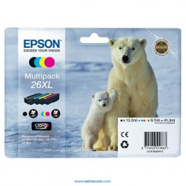 Epson 26 XL pack 4 colores original