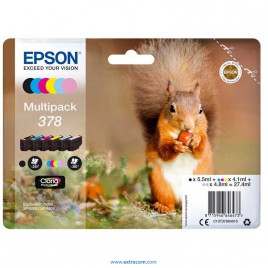Epson 378 pack 6 colores original