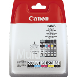 Canon CLI-581/PGI-580 pack 5 unidades original