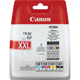 Canon CLI-581 XXL pack 4 unidades original