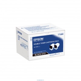 Epson 0751 pack 2 unidades negro original