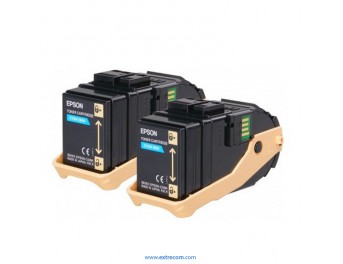 Epson 0608 pack 2 unidades cian original