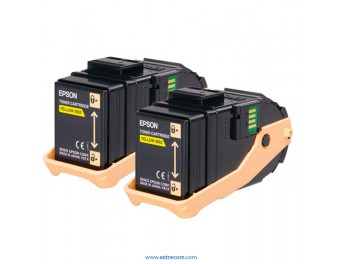 Epson 0606 pack 2 unidades amarillo original