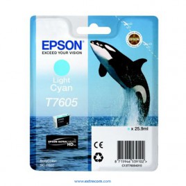 Epson T7605 cian claro original
