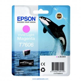 Epson T7606 magenta vivo claro  original