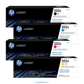 HP 203X pack 4 colores original