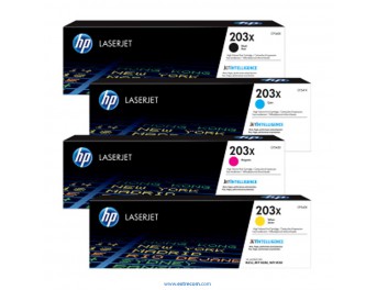 HP 203X pack 4 colores original