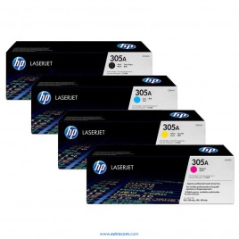 HP 305A pack 4 colores original