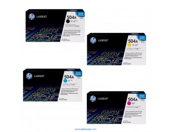 HP 504A pack 4 colores original