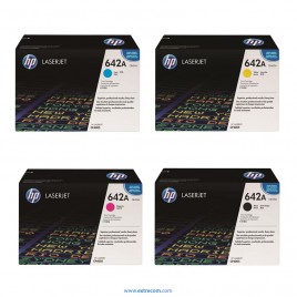 HP 642A pack 4 colores original