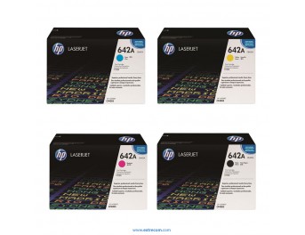 HP 642A pack 4 colores original