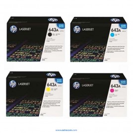 HP 643A pack 4 colores original