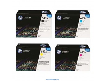 HP 643A pack 4 colores original