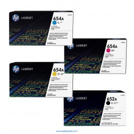 HP 654A pack 4 colores original