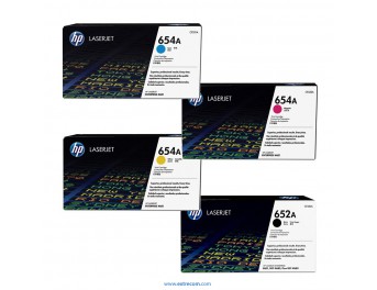 HP 654A pack 4 colores original