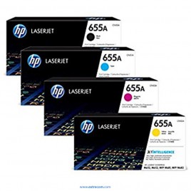 HP 655A pack 4 colores original