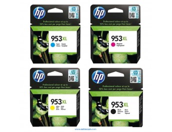 HP 953 XL pack 4 colores original