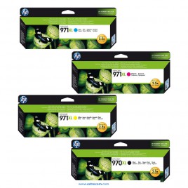 HP 970/971 XL pack 4 colores original