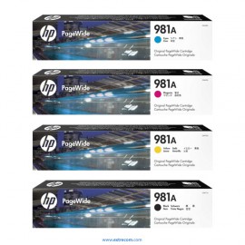 HP 981A pack 4 colores original