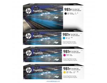 HP 981Y pack 4 colores original
