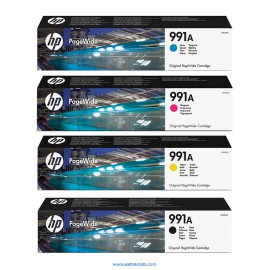 HP 991A pack 4 colores original