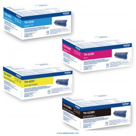 Brother TN-423PK pack 4 colores original