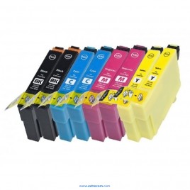 Epson T0615 2x pack 4 colores compatible (8 unidades)